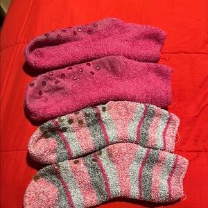 Cozy Pink and Striped Socks Set